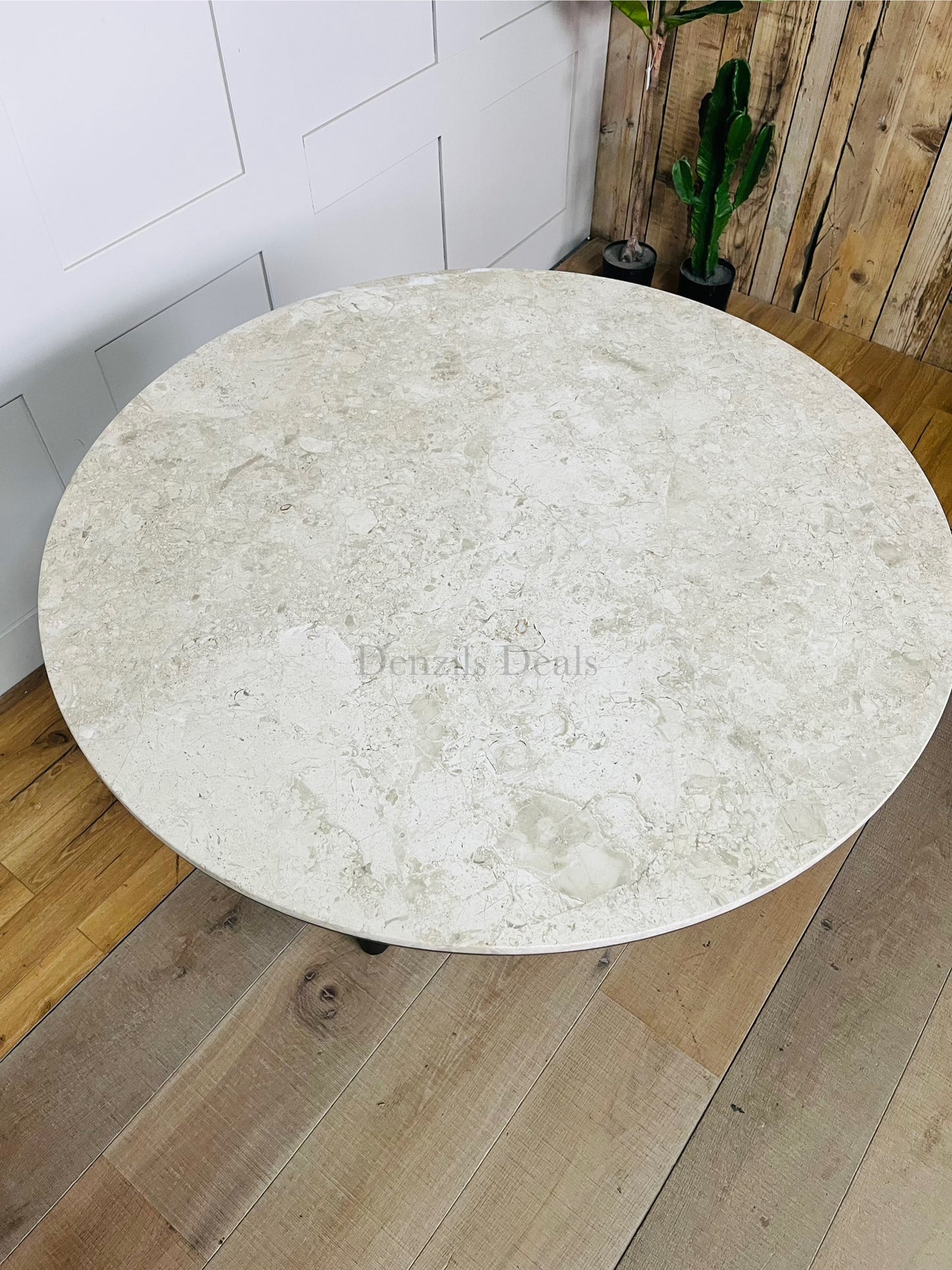 John Lewis Ritz Marble Dining Table, Brown