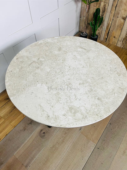 John Lewis Ritz Marble Dining Table, Brown