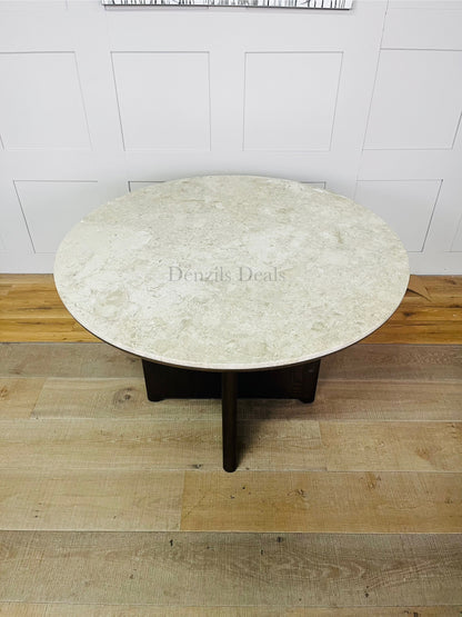 John Lewis Ritz Marble Dining Table, Brown