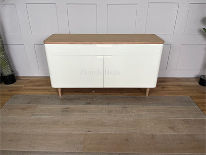 Ebbe Gehl for John Lewis Mira Wide Sideboard, White/Oak R6
