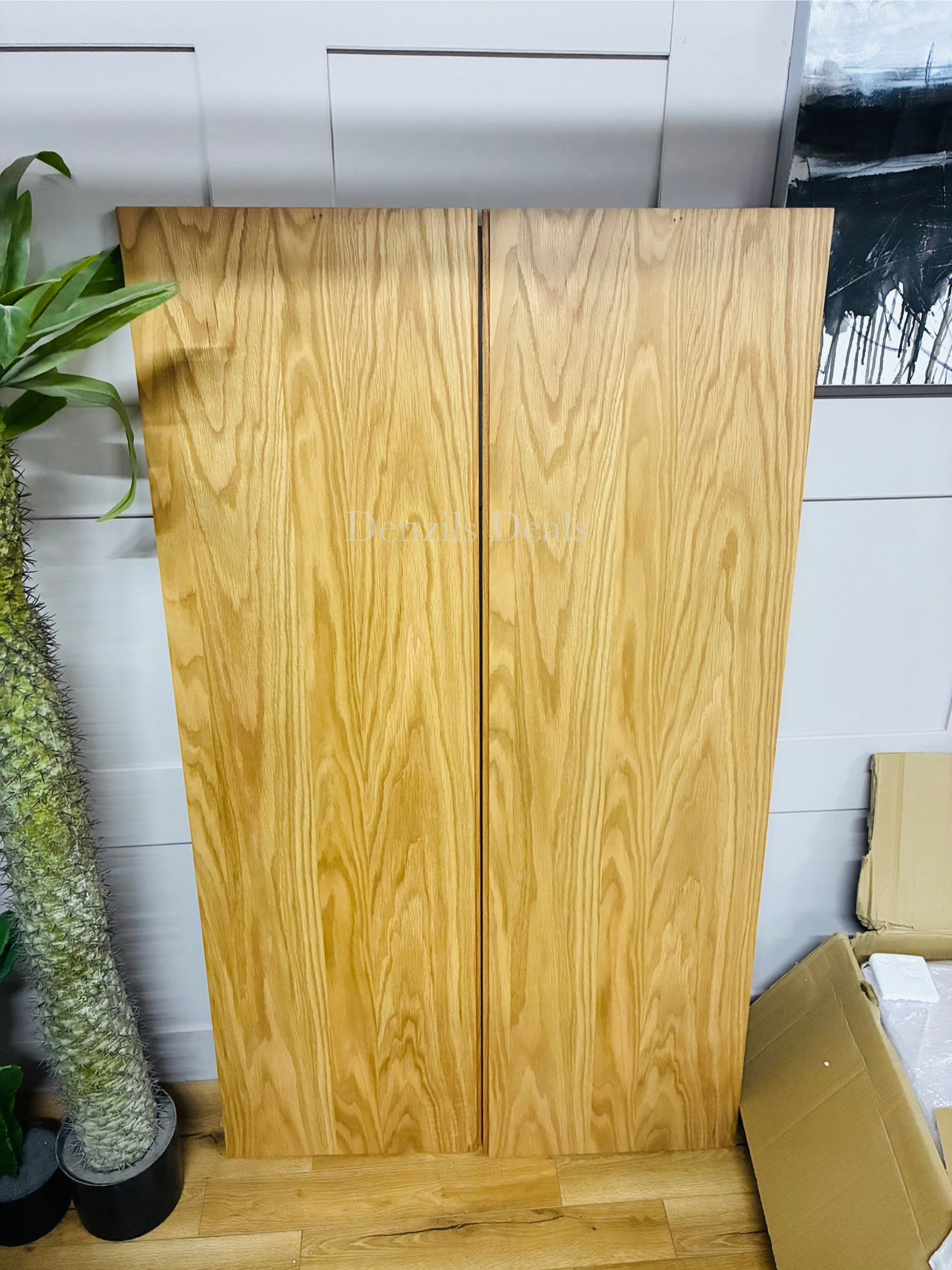 John Lewis Bow Double Wardrobe & Drawer, Natural R3