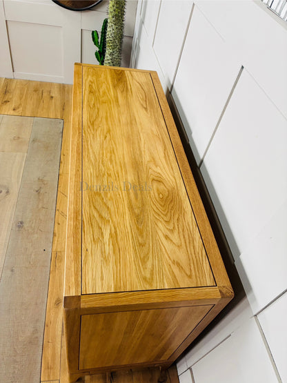 DURHAM Natural Oak 6 Drawer Chest, Oak Furnitureland