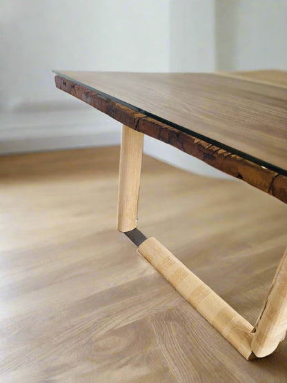 Rhode island 180cm reclaimed wood dining table