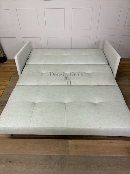 Innovation Living Cubed 160 Sofa Bed, Mixed Dance Natural, King-size 160×200cm sleeping area, OEKO-TEX certified comfort, and integrated storage box. Ideal for small living spaces. 