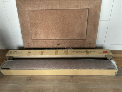 John Lewis Blocky Upholstered Bed Frame, Double, Nutmeg