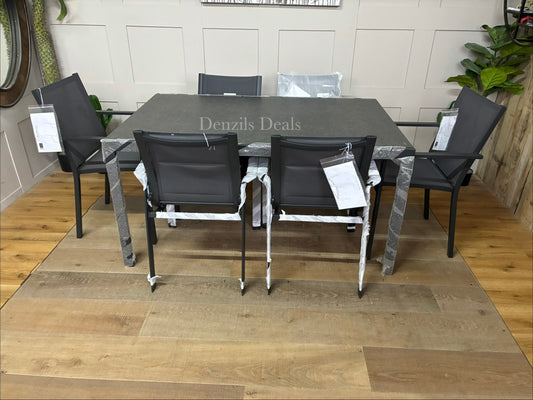 John Lewis Tampa Garden Dining Table With 6 dining chairs 