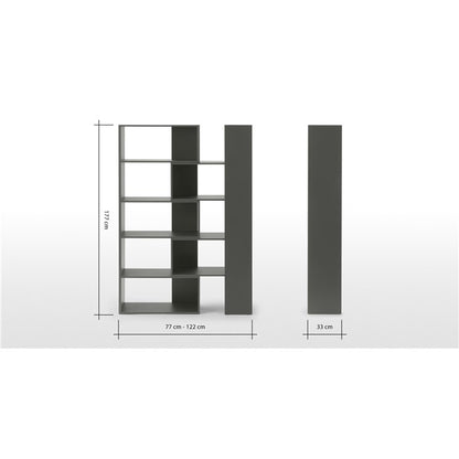MADE.COM Essentials Yumi Extending Shelving, Grey a functional, modern piece of furniture designed to adjust seamlessly to your home storage layout