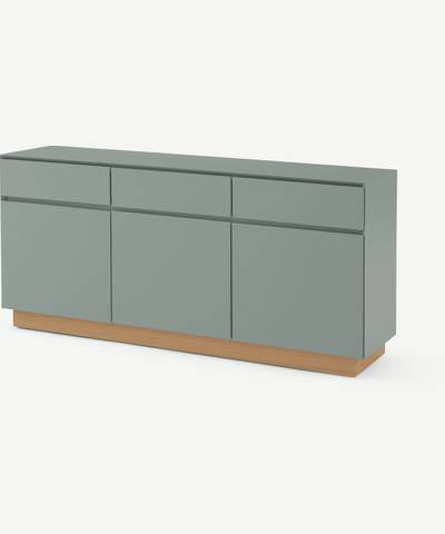 MADE.com Elsdon large sideboard in green with high-quality MDF finish for home storage