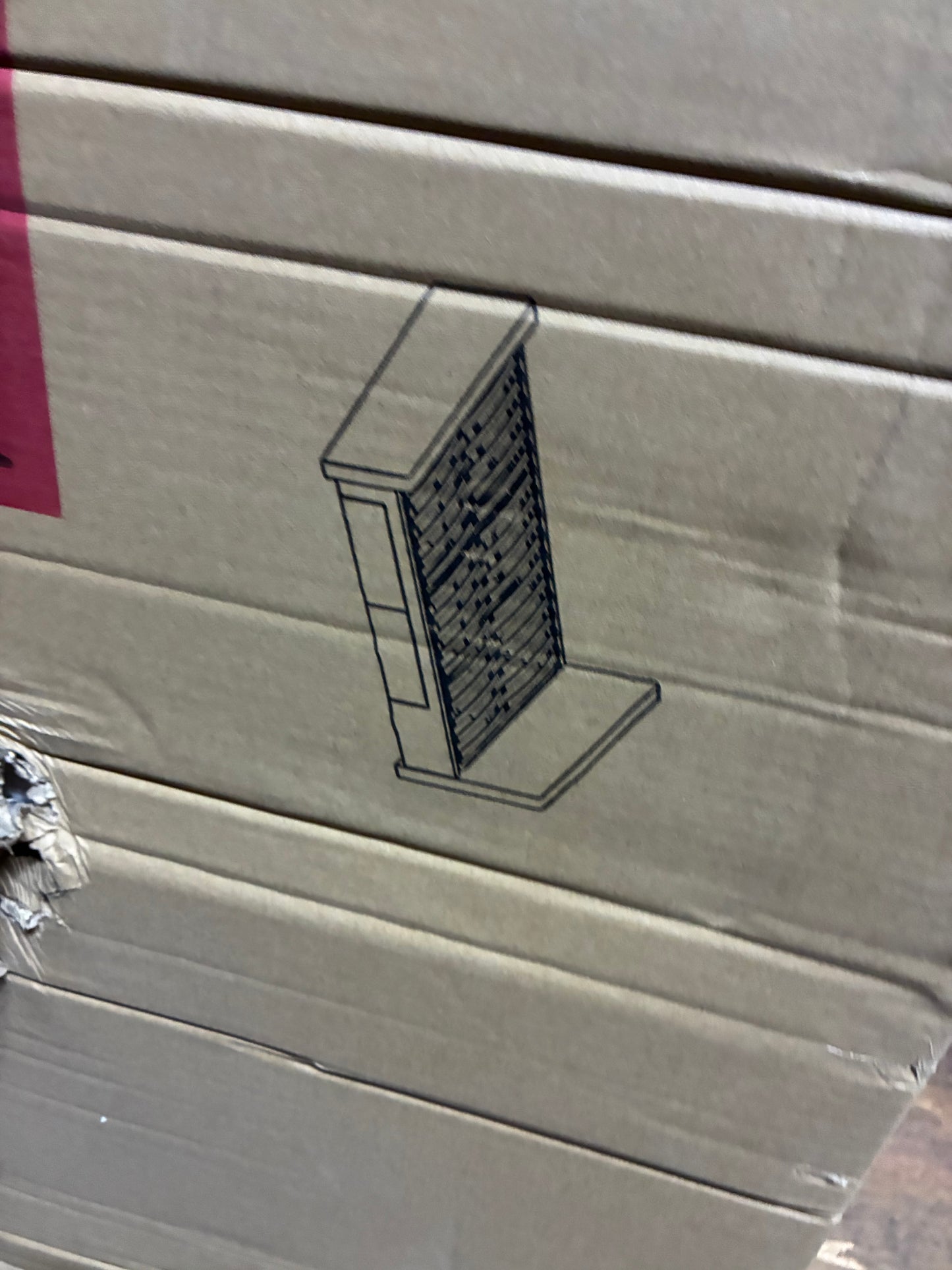 Modern low-profile Dwell Notch storage bed frame crafted in warm walnut wood. Features a curved headboard and four pull-out under-bed storage drawers