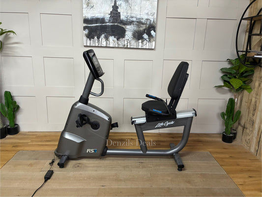 Life Fitness RS1 Lifecycle Recumbent Bike with Go Console