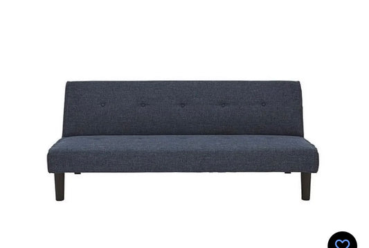 The Very Collection blue Dax clic-clak sofa bed with button back detail