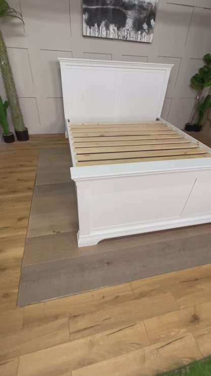 Cotswold CHANTILLY  Cool White 5ft Kingsize Bed