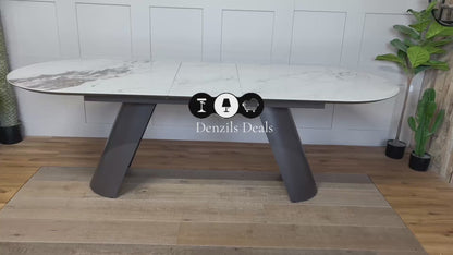 Lorea  Extending Dining Table By Dwell.  DFS RRP £999