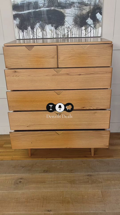 John Lewis X-Ray Oak Wood 3 Drawer Chest, Oak Rrp £899 R24