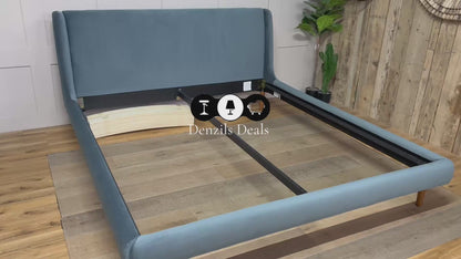 John Lewis Mid-Century Sweep Upholstered Bed Frame, Super King Size