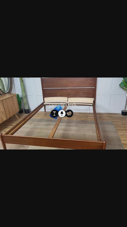 John Lewis Scandi Wood Bed Frame, King Size, Walnut RRP £749