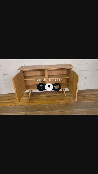 John Lewis Greenwood 2 Door Sideboard, Solid Oak/Bianco Oil Rep £499