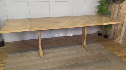 John Lewis Estate 6-10 Seater Extending Dining Table, Natural