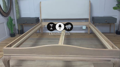 John Lewis Louis Low End Sleigh Bed Frame,  King Size, Oak R55