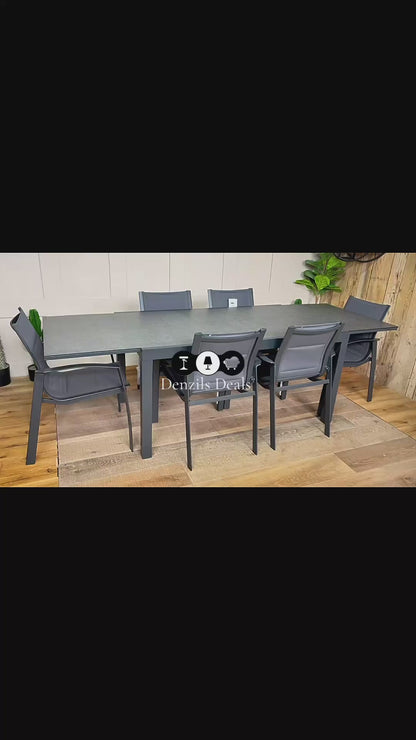 John Lewis Tampa Garden extending Dining Table With 6 dining Chairs
