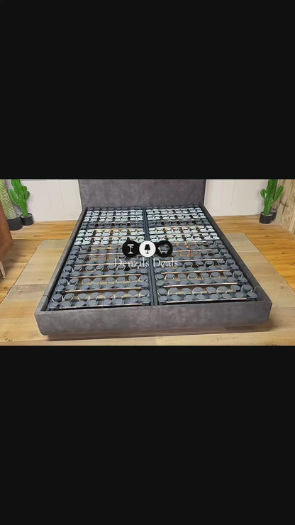 TEMPUR® Arc™ Adjustable Disc Upholstered Bed King Size Dark Grey R54/58'