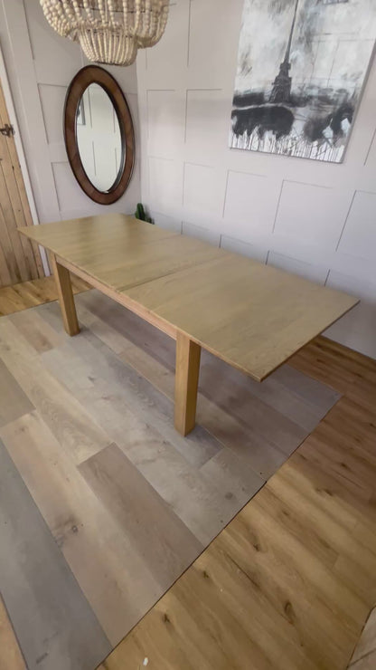 RICHMOND Solid Oak Extending Dining Table. Oak Furniture Land