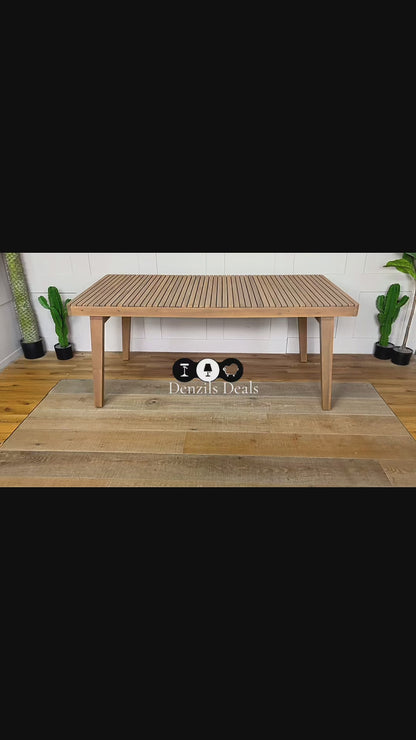 Mona Garden  Rectangular Dining Table, 175cm Natural John Lewis Rrp £399
