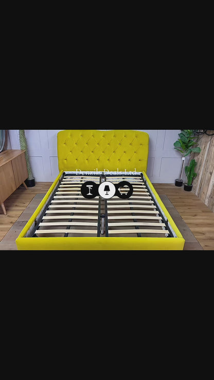 Windsor King Size Bed Frame, Joules At DFS Mustard Rrp £1149 R40