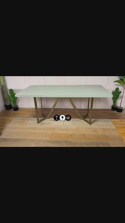 West Elm Tower Dining Table - Concrete RRP £999