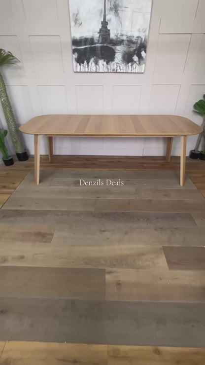 John Lewis Dining Table ANYDAY Anton 6-8 Seater Extending, Oak Rrp £399 R52