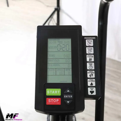 Assault Bike Home Gym Cardio Fitness Stationary Air Resistance Bike with LCD Display - Modern Fitness