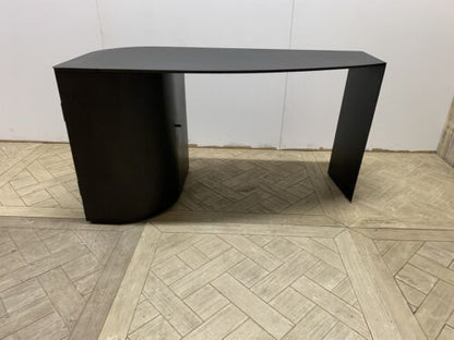 Romer Wide Storage Desk in Gunmetal